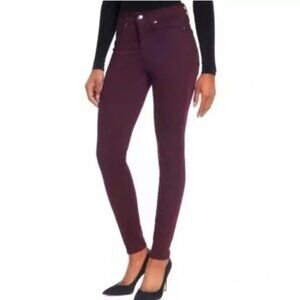 Good American Women's Burgundy Skinny Jeans